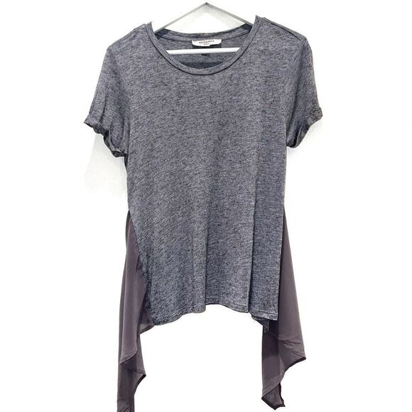 Y2K All Saints Gray Yato Knot Front T Shirt Small Graphic Tee - Picture 5 of 12